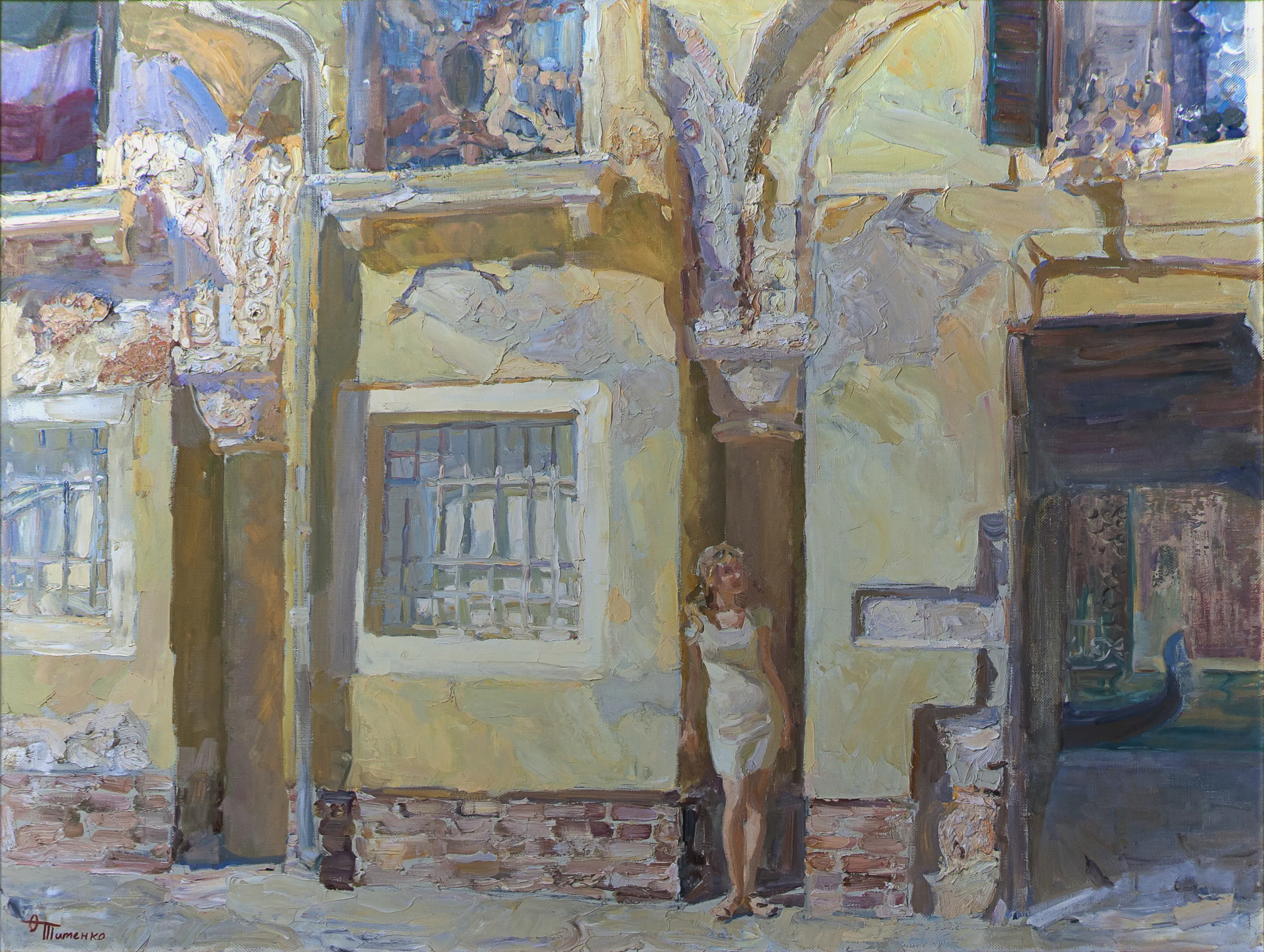 Bild von "Time flows. Italy", oil on canvas, 90x120 cm von Оксана Титенко , Größe: 90x120 cm, Painting  Medium