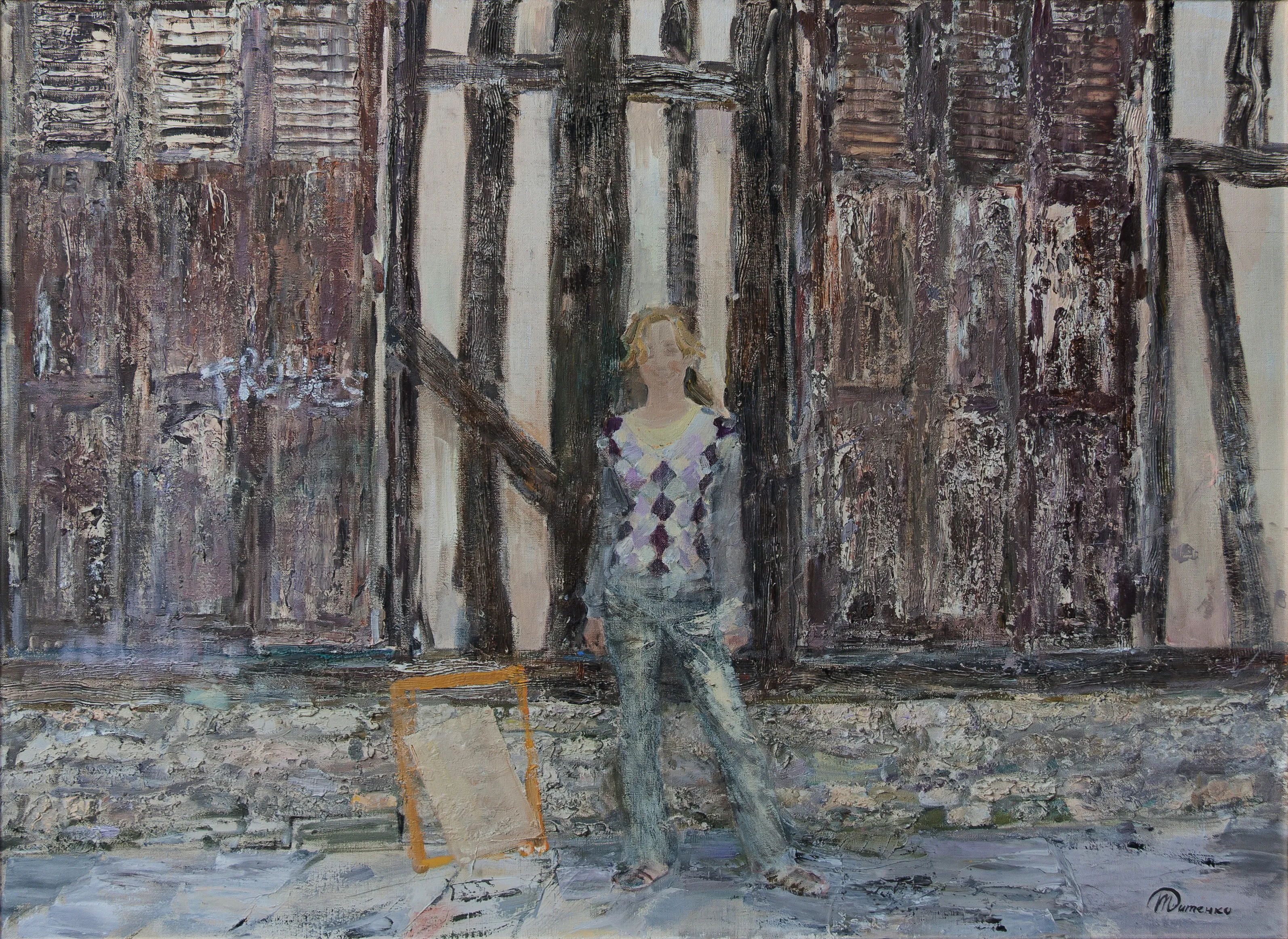 Bild von "Time flows. France" oil on canvas, 90x120 cm von Оксана Титенко , Größe: 90x120 cm, Painting  Medium