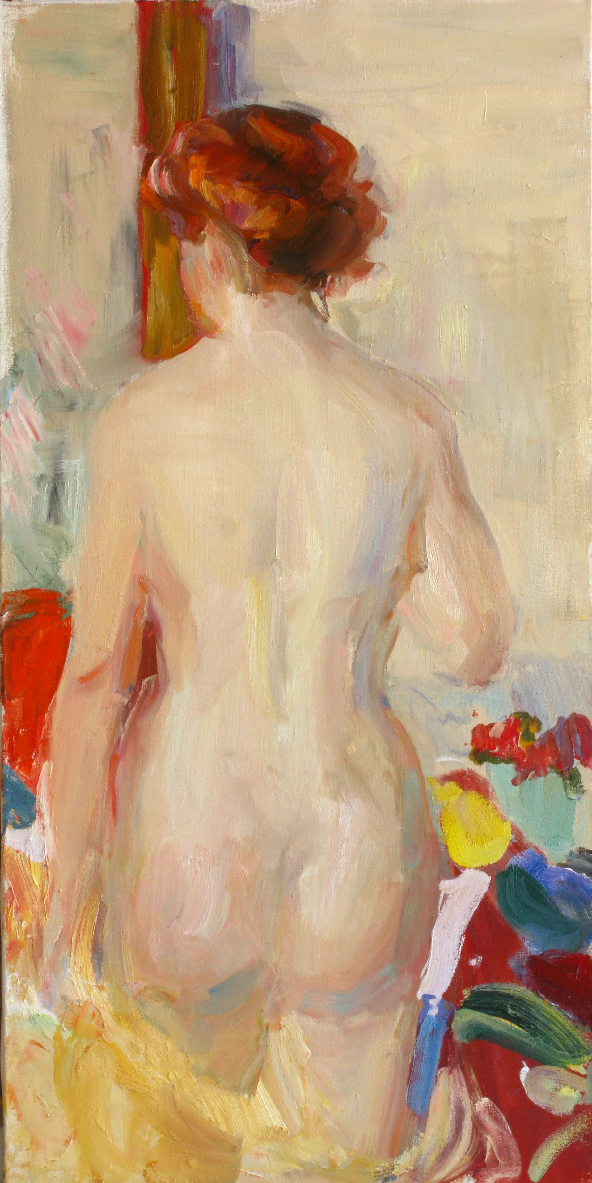 Image of "Naked" oil on canvas, 100Х50 cm by Оксана Титенко , size: 100Х50 cm, Painting  medium